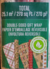 Kirkland Double-Sided Gift Wrap 3 Rolls Christmas Wrap 270 sq ft Brown/Red/White