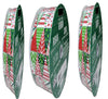3pk-Kirkland Wire Edged Christmas Triangles Ribbon in Red, Green, White 50yd X 2.5in