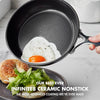 GreenPan 2-piece GP5 Hard Anodized Ceramic Nonstick 9.5in and 11in Frypan Set Black