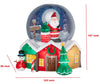 Gemmy 9-foot Pre-Lit Inflatable Santa Snowglobe Holiday Scene