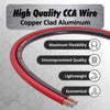 InstallGear 10 Gauge Power or Ground Wire Red/Black Wire 25-Feet Each