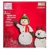 Home Accents Holiday 2-Piece Yuletide Lane LED Snowman and Dog