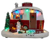 Carole Towne Happy Holiday Camper Lighted Village Scene