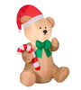 Holiday Living 3.5-FT Tall Lighted Christmas Teddy Bear Christmas Inflatable