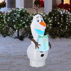 Disney 4FT Lighted Olaf with Blue Gift Christmas Yard Inflatable