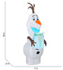 Disney 4FT Lighted Olaf with Blue Gift Christmas Yard Inflatable