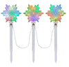 Gemmy Orchestra of Lights 3 LED Snowflakes Pathway Stakes Multicolor 5.5-Feet