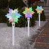 Gemmy Orchestra of Lights 3 LED Snowflakes Pathway Stakes Multicolor 5.5-Feet