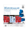 GE StayBright 360 LED Red and Silver HO HO HO Tape Light Sculpture 63-inch W
