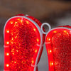 GE StayBright 360 LED Red and Silver HO HO HO Tape Light Sculpture 63-inch W