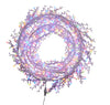 GE 28-in Hanging Winterberry Branch Wreath with Color Changing LED Lights