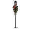 Holiday Living 6-FT Lamp Post with Swag with 60 Warm White LED Lights