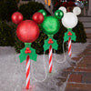 Disney Magic Holiday Mickey Mouse ColorMotion LED Pathway Stakes White 3-Pack