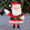 Rudolph The Red Nose Reindeer Santa Lighted Tinsel Yard Sculpture 2.45FT