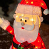 Rudolph The Red Nose Reindeer Santa Lighted Tinsel Yard Sculpture 2.45FT