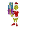 The Grinch Holding Presents Lighted Tinsel Holiday Yard Sculpture Pre-Lit 2.5FT