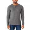 Member's Mark Men's Long Sleeve SMALL Thermal Henley Rust/Green/Grey 3-Pack