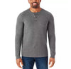 Member's Mark Men's Long Sleeve XX-LARGE Thermal Henley Grey Heather 2-Pack