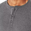 Member's Mark Men's Long Sleeve X-LARGE Thermal Henley Grey Heather 2-Pack