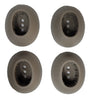 Replacement Summer Waves Leg Caps for Elite Frame Pools Brown (4-Pack)