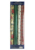 Kirkland 4 Roll Christmas Gift Wrap 180 sq ft: Poinsettia/Green/Merry Christmas/Plaid