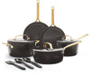 GreenPan Venice Pro 11-Piece Cookware Set Stainless Steel Ceramic Non-Stick Cocoa
