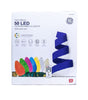 GE Color Effects 50 LED Multicolor Multifunction String Lights with Green Wire