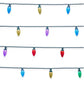 GE Color Effects 50 LED Multicolor Multifunction String Lights with Green Wire