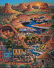 Dowdle Folk Art 527 Jigsaw Puzzle - Wild, Wild West - 500 Piece