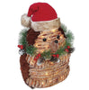 Holiday Living 18-inch Rattan Hedgehog Free Standing Christmas Decoration