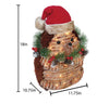 Holiday Living 18-inch Rattan Hedgehog Free Standing Christmas Decoration