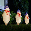 GE StayBright 4-Marker White Snowman Christmas Pathway Markers