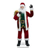 Holiday Living Motion Activated 6-FT Animated Santa Holding Giftbag