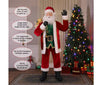 Holiday Living Motion Activated 6-FT Animated Santa Holding Giftbag