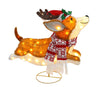 Holiday Living 22-inch Corgi Christmas Sculpture with 70 LED Lights