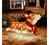 Holiday Living 22-inch Corgi Christmas Sculpture with 70 LED Lights