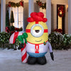 Gemmy 6.5Ft. Tall Minion Stuart Holding Candy Cane Inflatable Holiday Decoration