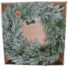 Holiday Living 30-in Snowy Berkshire Pre-Lit Artificial Wreath Battery-Operated
