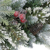 Holiday Living 26-inch Frost Berry Pre-Lit Artificial Wreath Battery-Operated