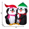Holiday Living 4-FT Hugging Penguins Christmas Inflatable