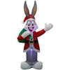Gemmy Looney Tunes 6-FT Bugs Bunny in Santa Suit Christmas Inflatable