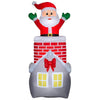 Gemmy 7-FT Animated Pop-Up Santa from Chimney Christmas Inflatable