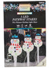 Gemmy Orchestra of Lights 3 LED Multicolor Snowman Christmas Pathway Markers