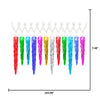 Gemmy Lightshow ColorMotion 24-Count Multicolor LED Christmas Icicle Lights