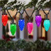 Gemmy LightShow 24-Count ColorMotion Multi-Function LED C9 Light String Multicolor
