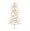 GE Winterberry Pre-Lit 7-FT White Branch Tree with Multicolor LED Microbright Lights