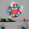 Gemmy 16.9-in Lighted Rudolph Merry Christmas Wreath Battery-operated Christmas Decor