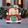 The Grinch Flat-Tastics 41.93-in Grinch and Max in Car Pre-lit LED Yard Decor