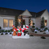 Holiday Living Dogs Sharing a Big Candy Cane Holiday Scene Inflatable 6FT-Wide