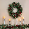 Holiday Living 30-in Indoor Green Berry Pine Artificial Christmas Wreath